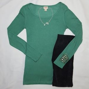 Soft Mini Ribbed Stretch Shirt
